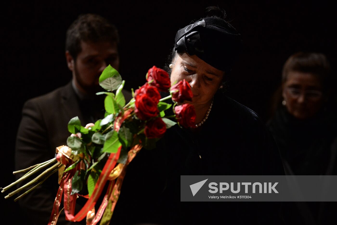 Funeral tribute for film director Alexander Burdonsky