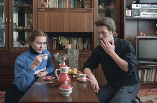 Natalya Chekhovskaya and Vasily Polushin