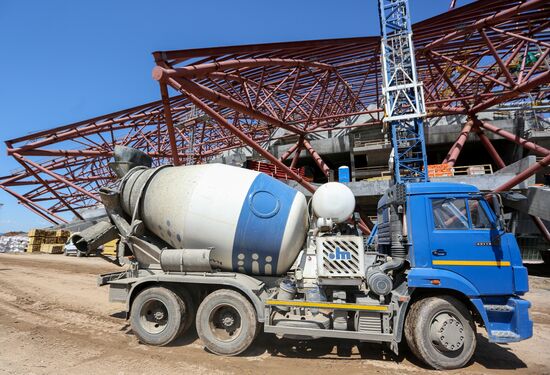 Construction of Samara Arena stadium