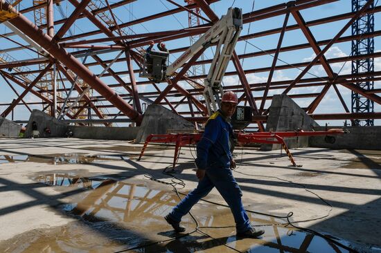 Construction of Samara Arena stadium