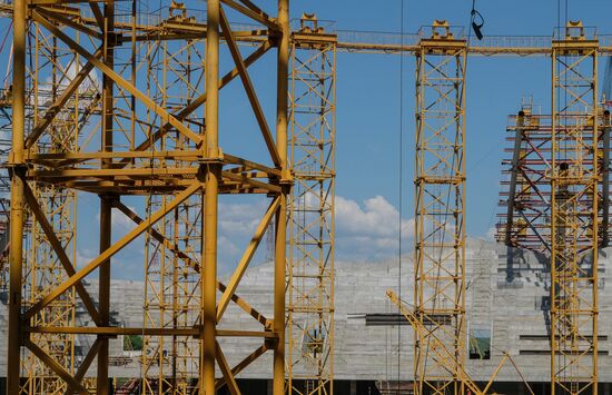 Construction of Samara Arena stadium