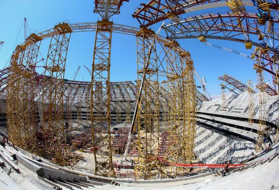 Construction of Samara Arena stadium