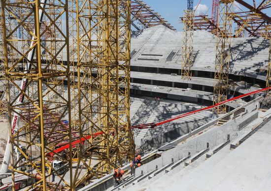 Construction of Samara Arena stadium