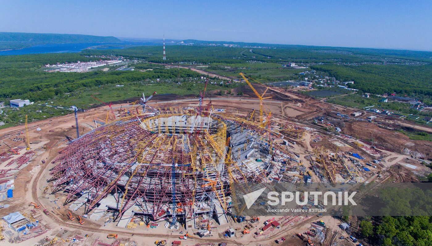Construction of Samara Arena stadium