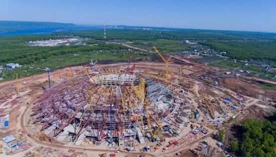 Construction of Samara Arena stadium