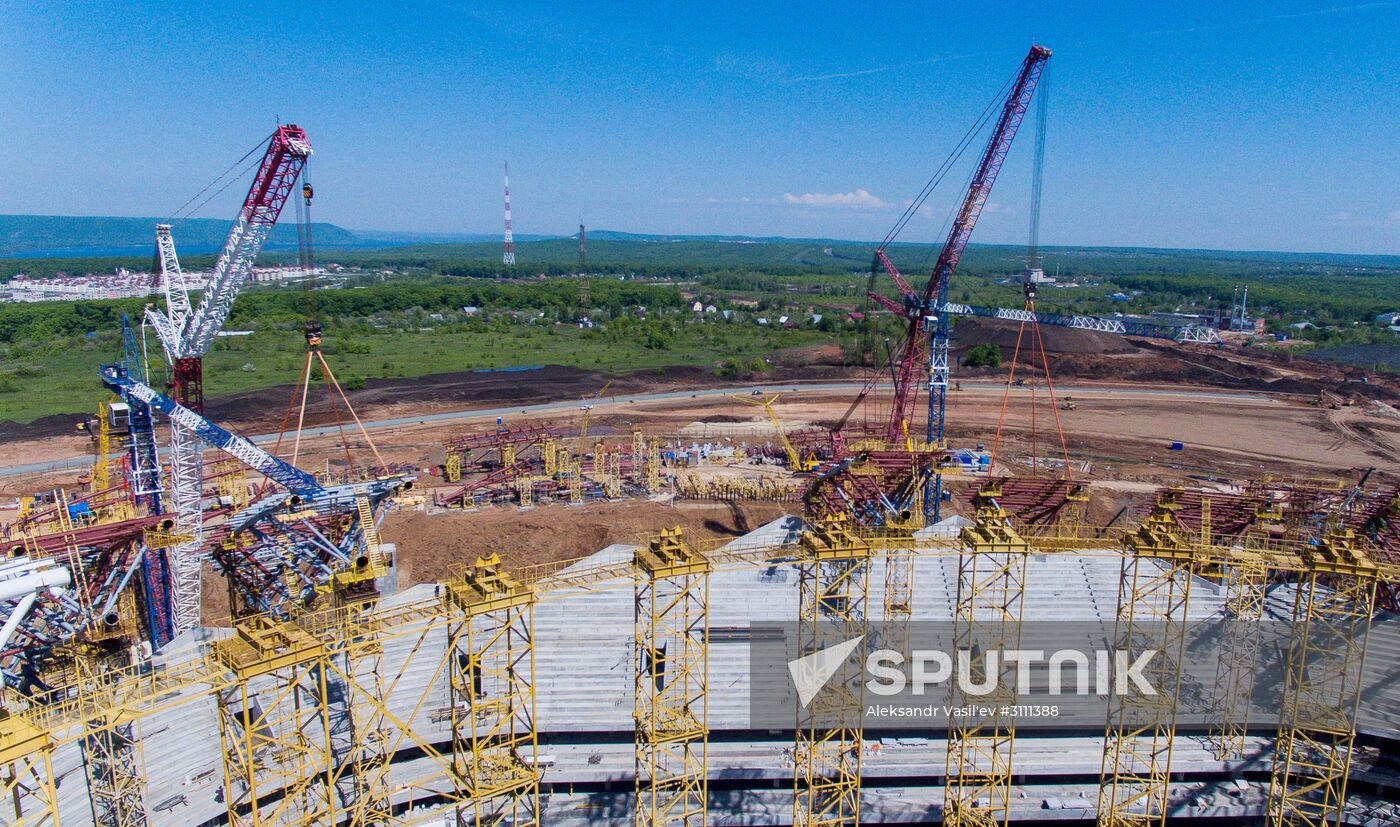 Construction of Samara Arena stadium