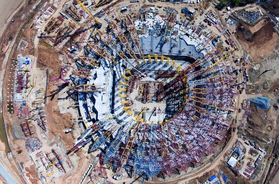 Construction of Samara Arena stadium