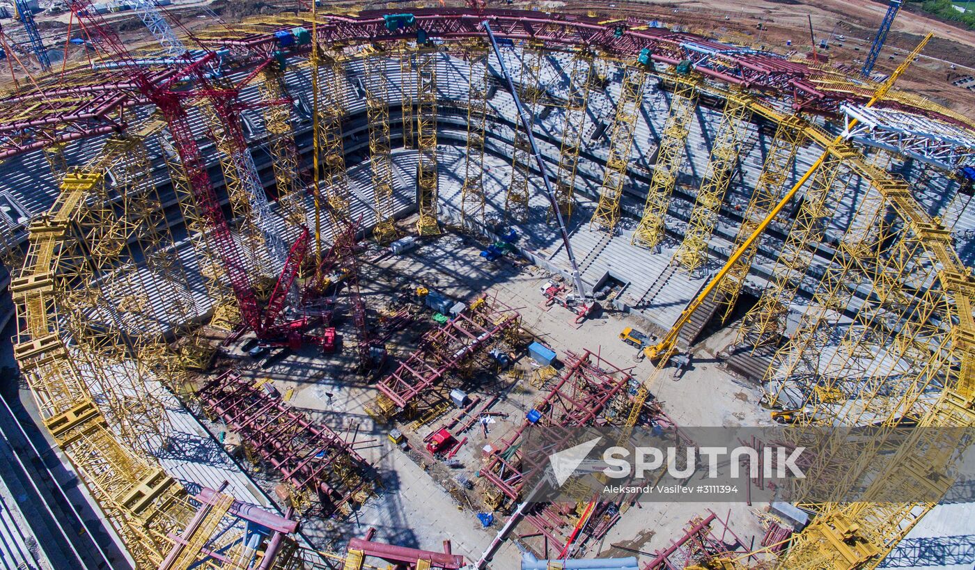 Construction of Samara Arena stadium