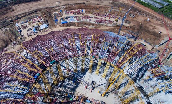 Construction of Samara Arena stadium