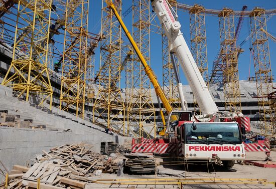 Construction of Samara Arena stadium
