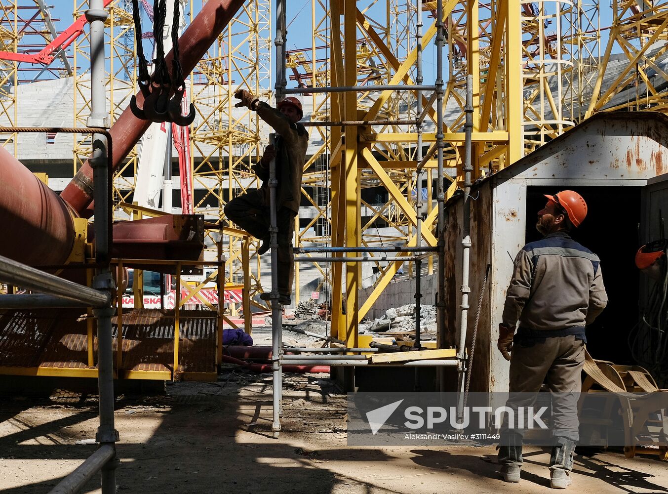 Construction of Samara Arena stadium