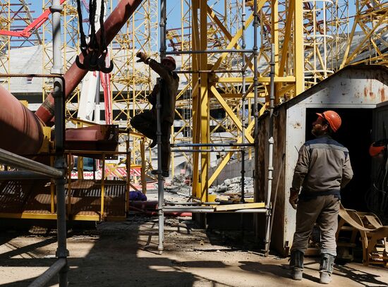 Construction of Samara Arena stadium