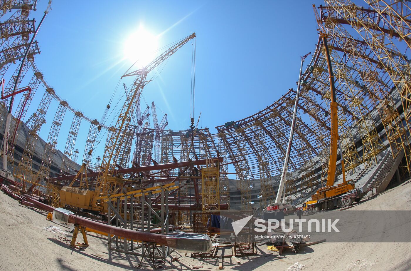 Construction of Samara Arena stadium