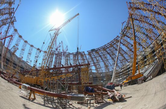 Construction of Samara Arena stadium