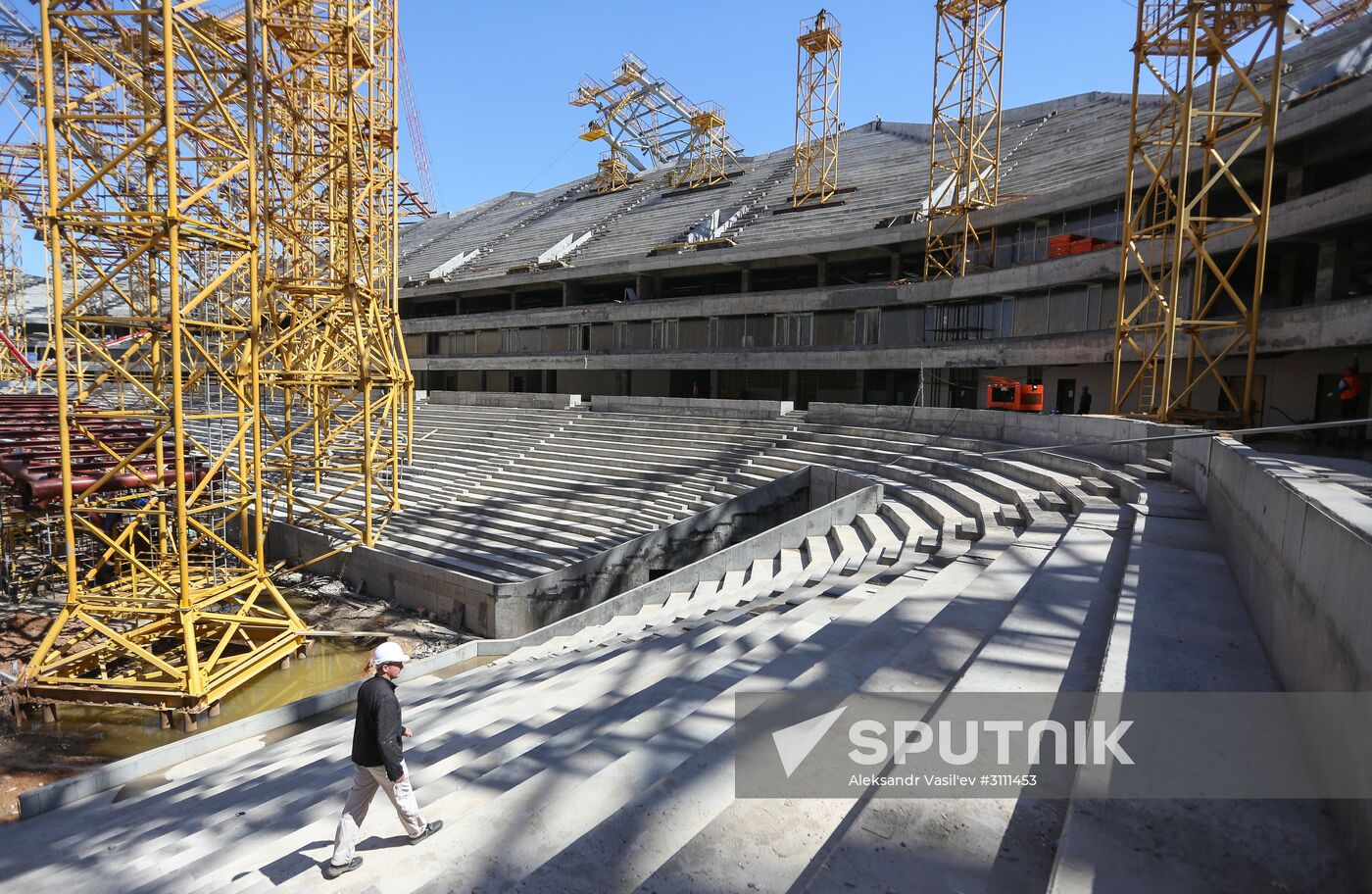 Construction of Samara Arena stadium