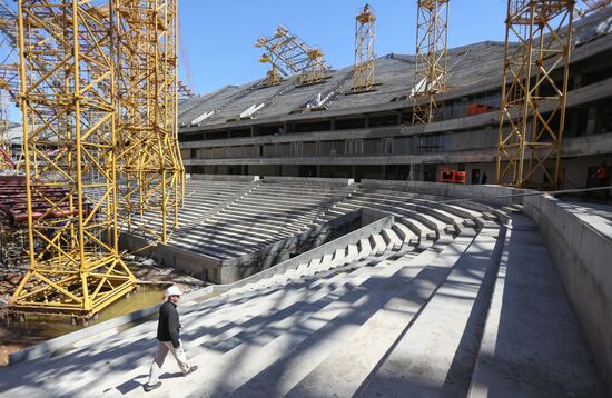 Construction of Samara Arena stadium
