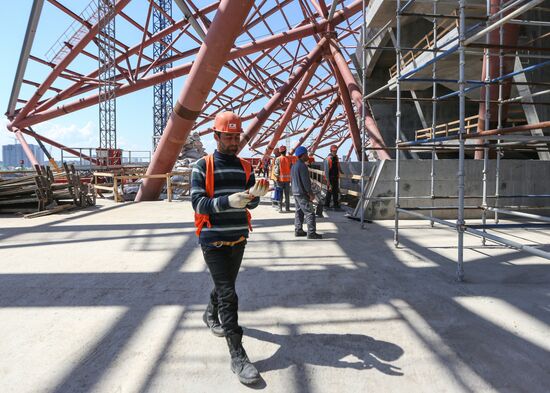 Construction of Samara Arena stadium