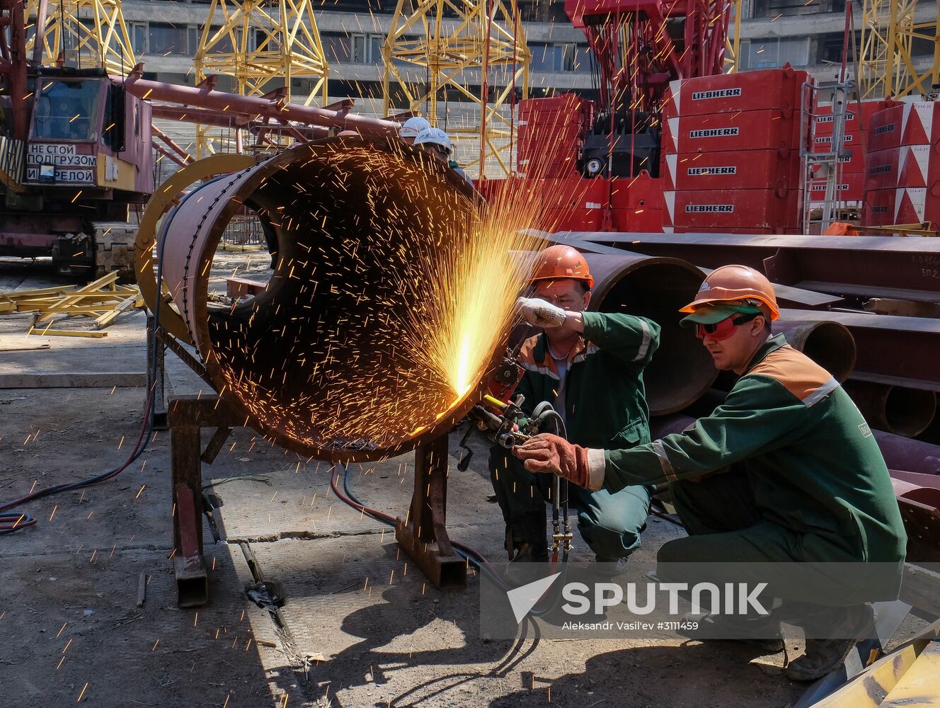 Construction of Samara Arena stadium