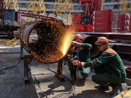 Construction of Samara Arena stadium