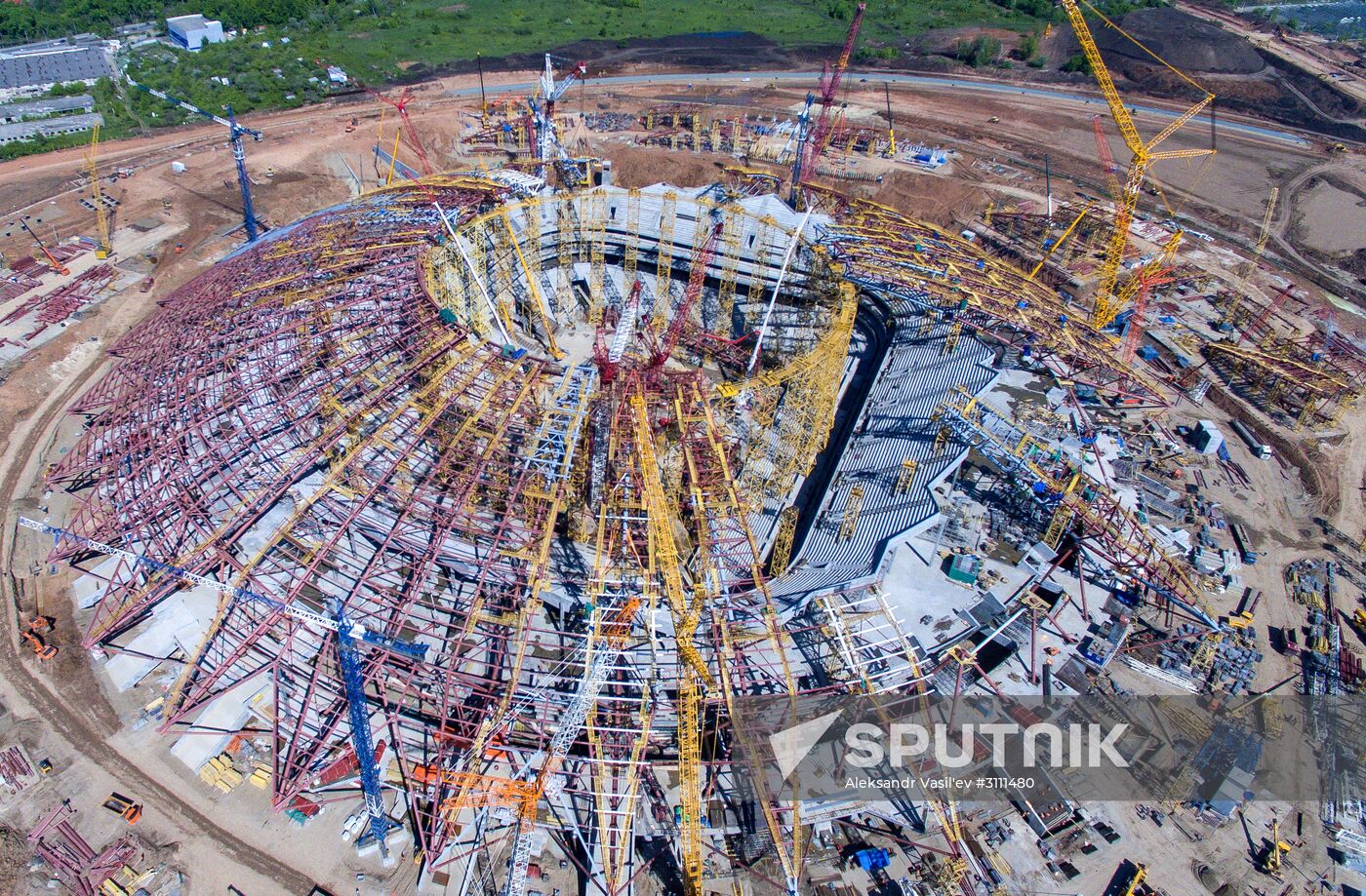 Construction of Samara Arena stadium