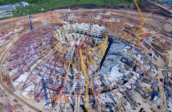 Construction of Samara Arena stadium