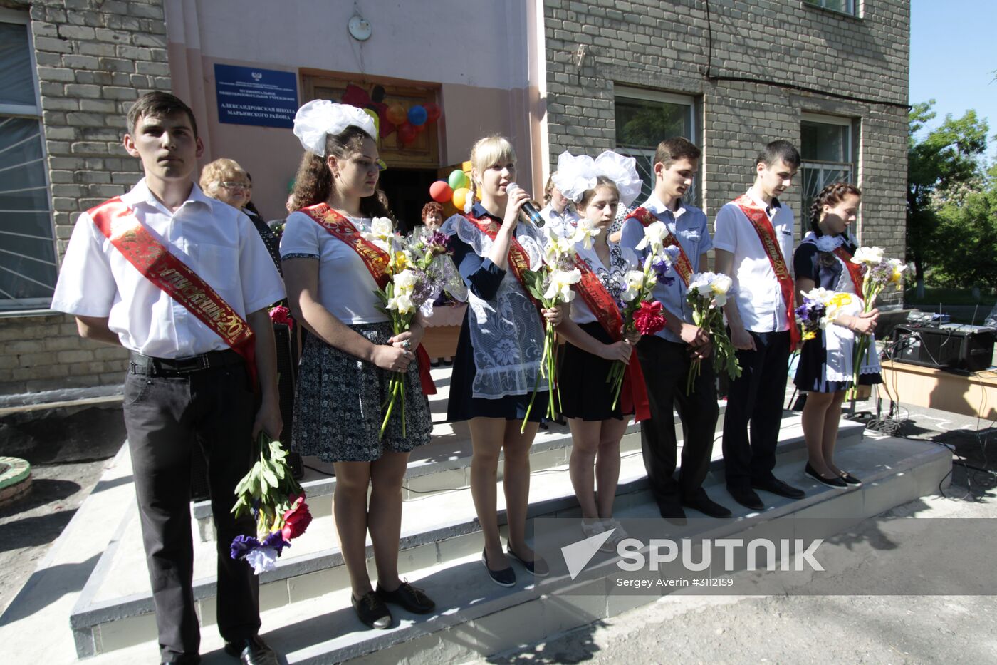 Last Bell celebrations in Donetsk