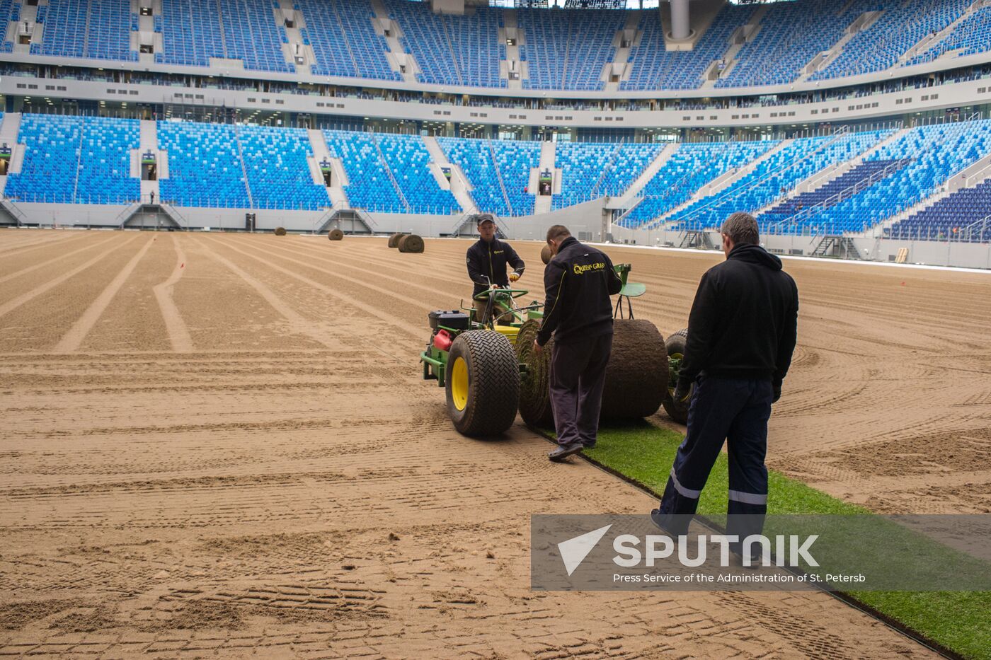 Returfing starts at St.Petersburg Arena