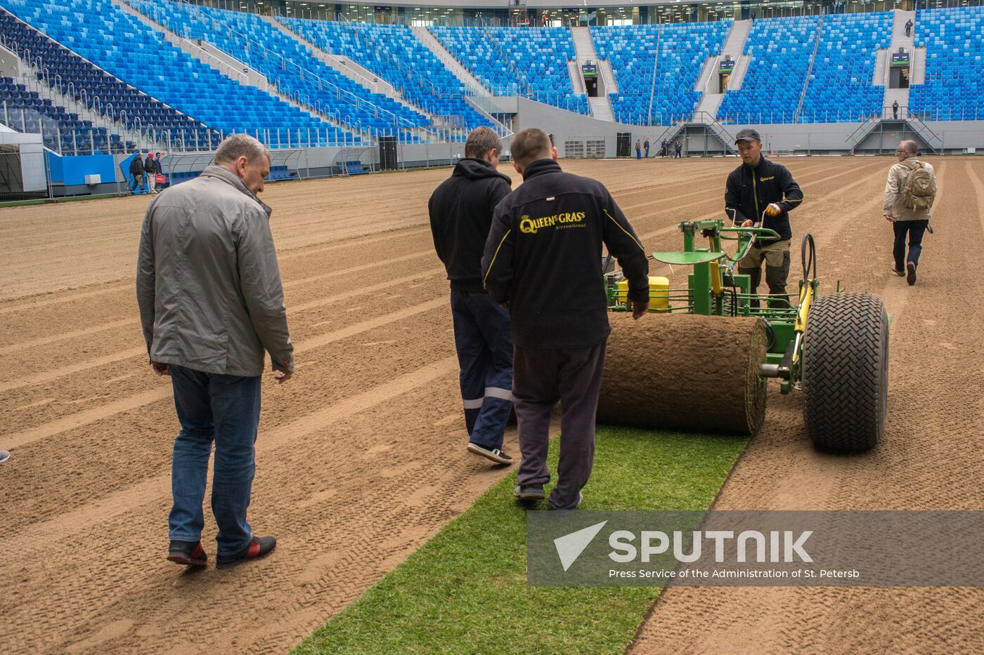 Returfing starts at St.Petersburg Arena