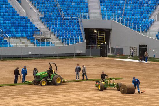 Returfing starts at St.Petersburg Arena