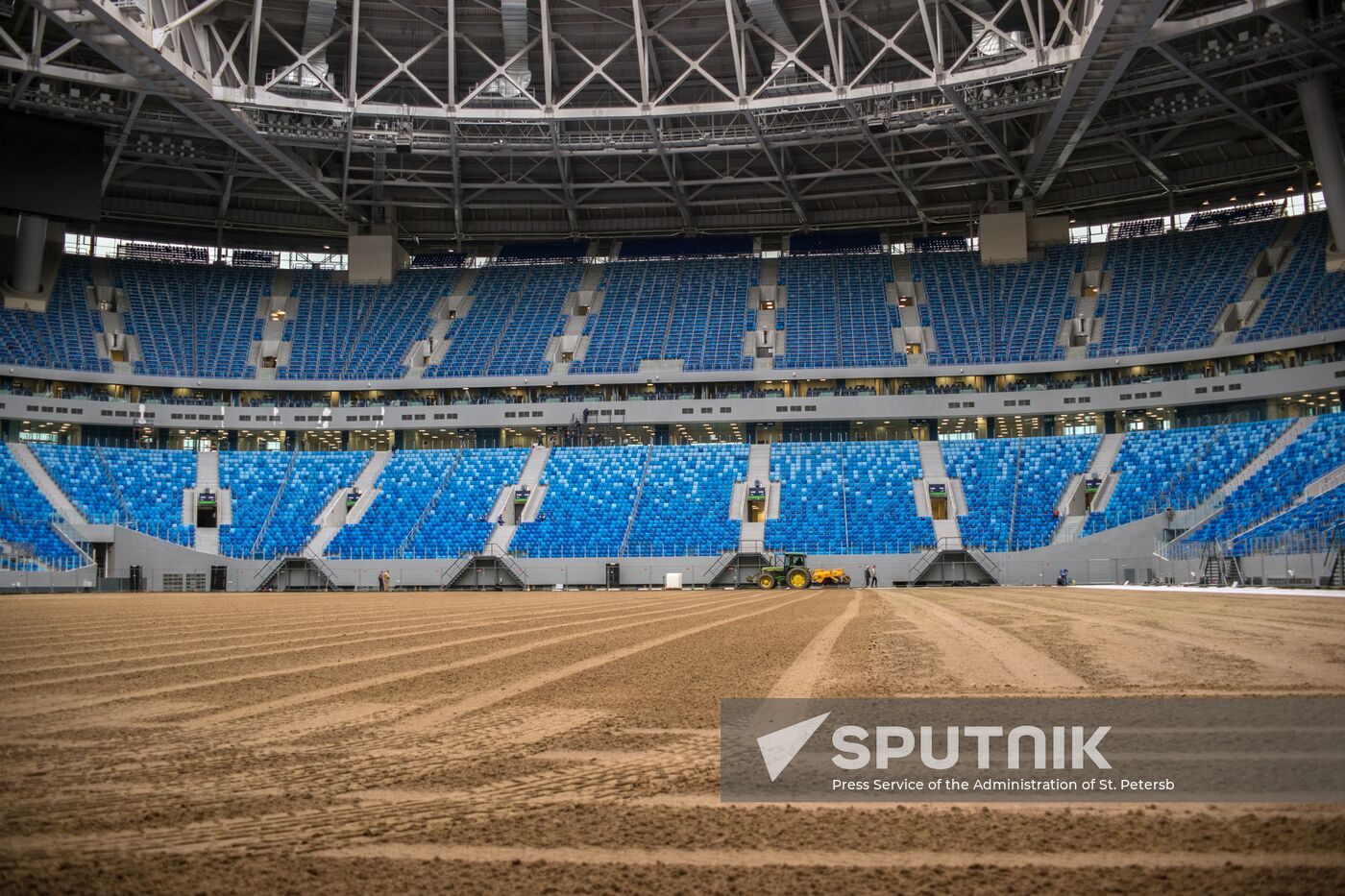 Returfing starts at St.Petersburg Arena