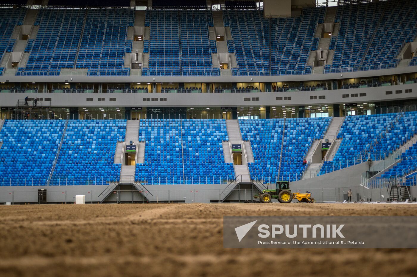 Returfing starts at St.Petersburg Arena