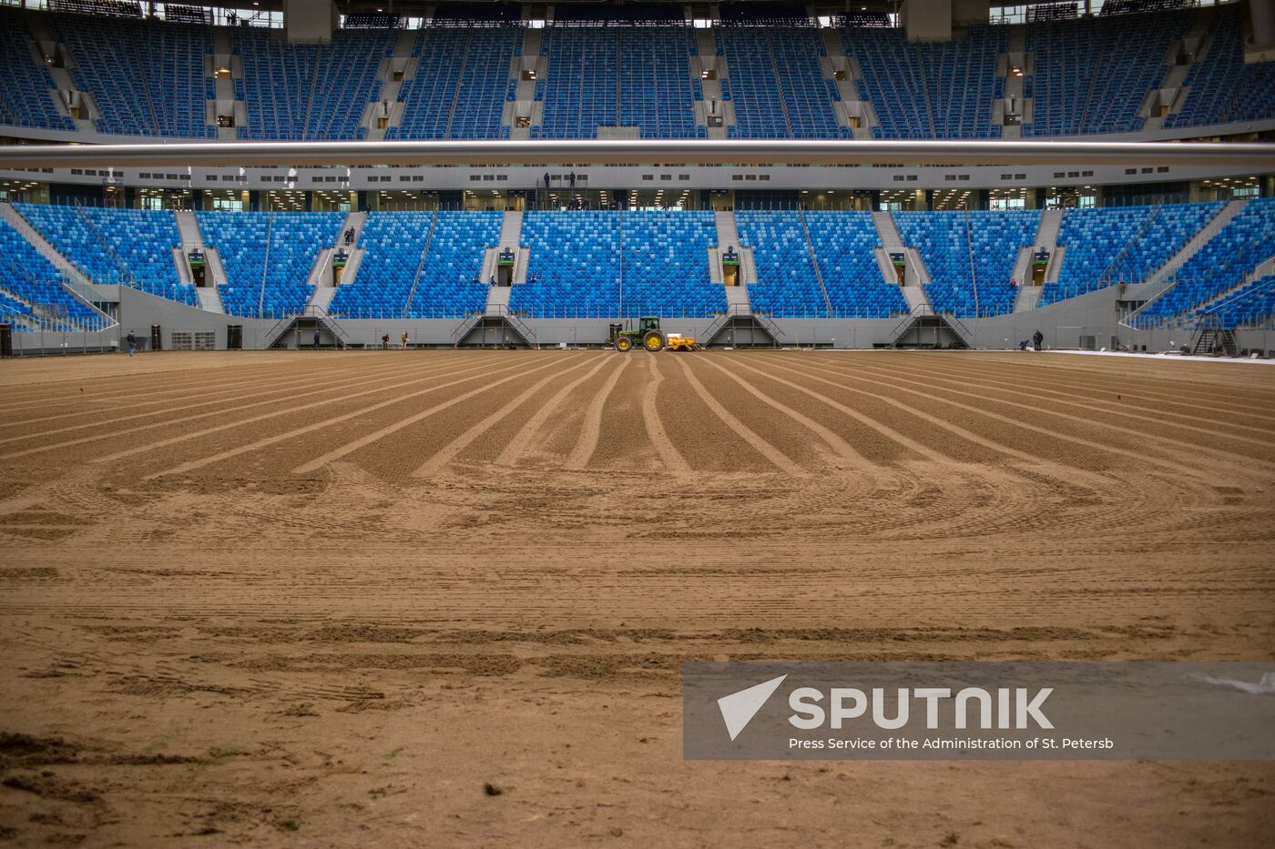 Returfing starts at St.Petersburg Arena