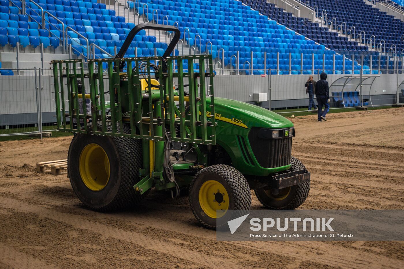 Returfing starts at St.Petersburg Arena