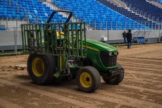 Returfing starts at St.Petersburg Arena