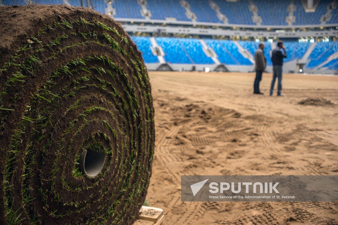 Returfing starts at St.Petersburg Arena