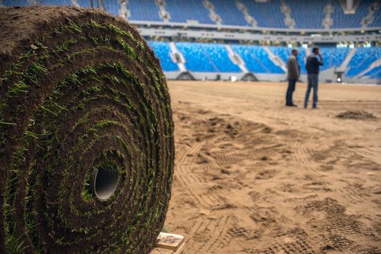 Returfing starts at St.Petersburg Arena