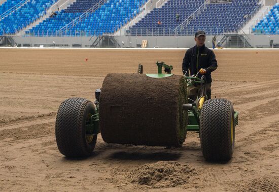 Returfing starts at St.Petersburg Arena