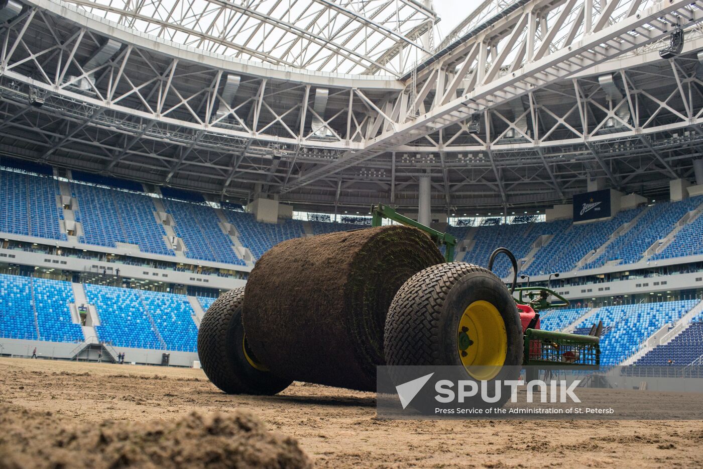 Returfing starts at St.Petersburg Arena