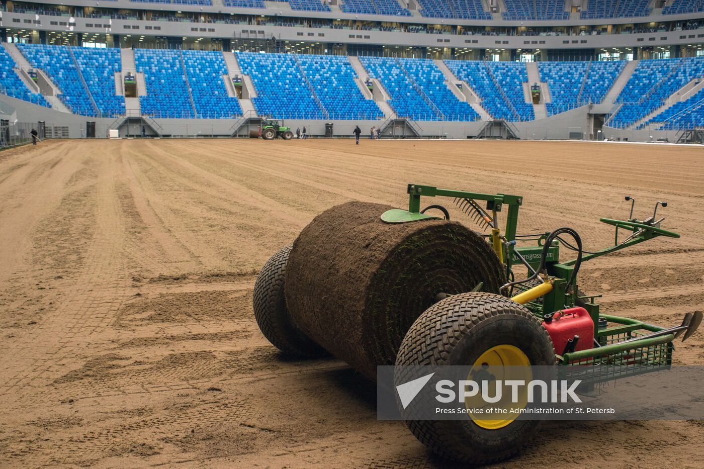 Returfing starts at St.Petersburg Arena