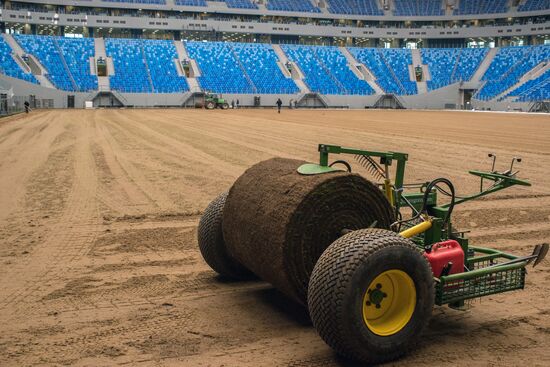 Returfing starts at St.Petersburg Arena