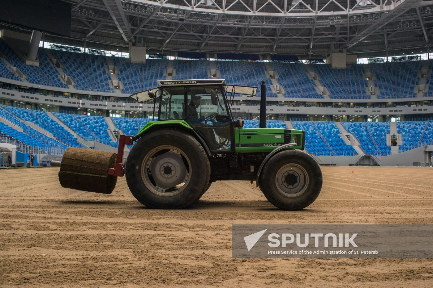 Returfing starts at St.Petersburg Arena