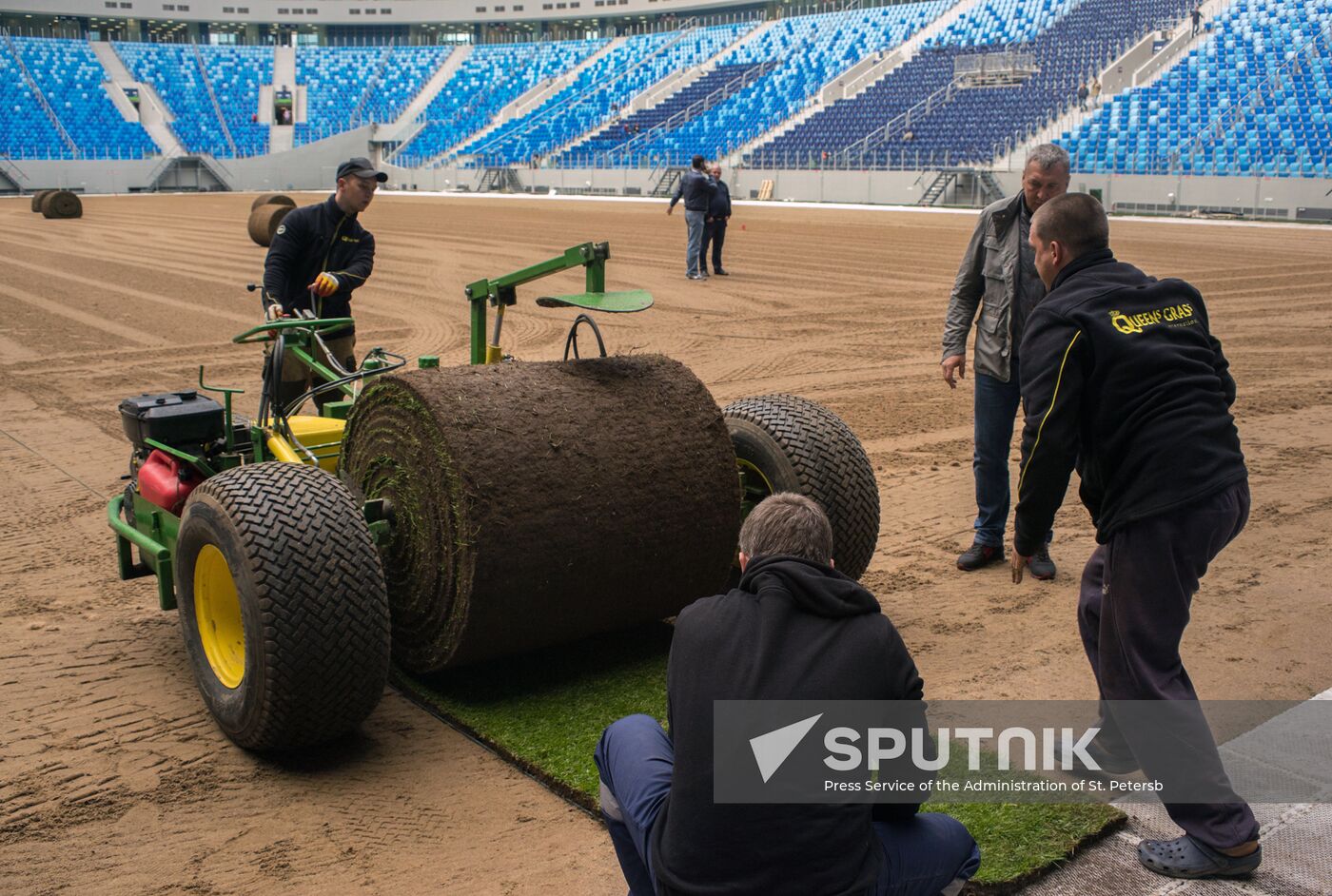 Returfing starts at St.Petersburg Arena