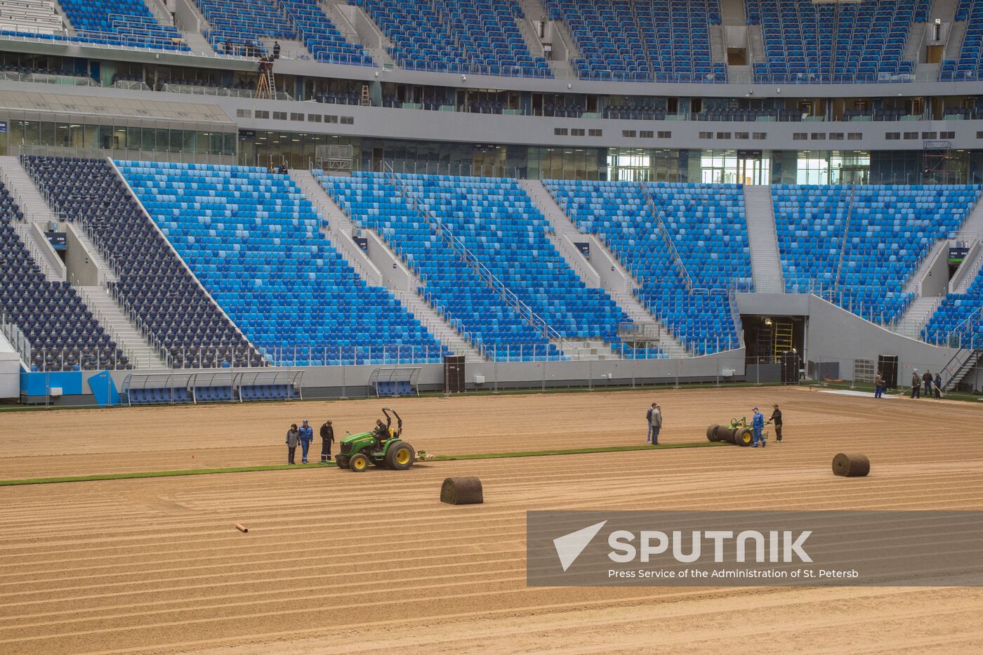 Returfing starts at St.Petersburg Arena
