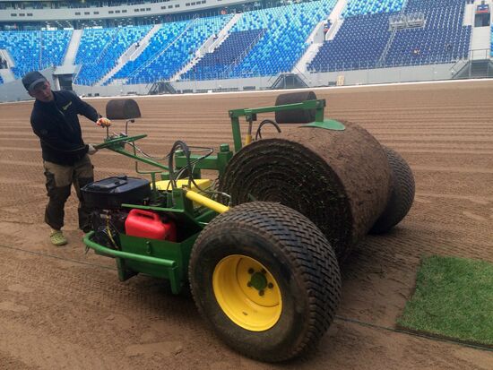 Returfing starts at St.Petersburg Arena