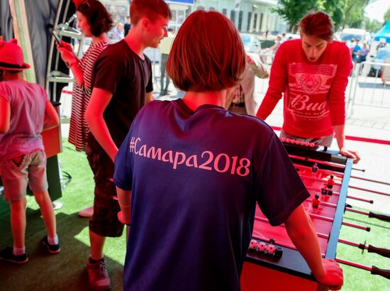 2018 FIFA World Cup countdown clock unveiled in Samara
