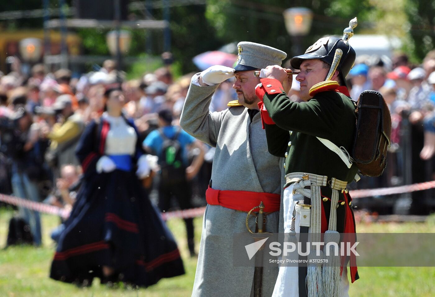 Military reenactment in Rostov Region