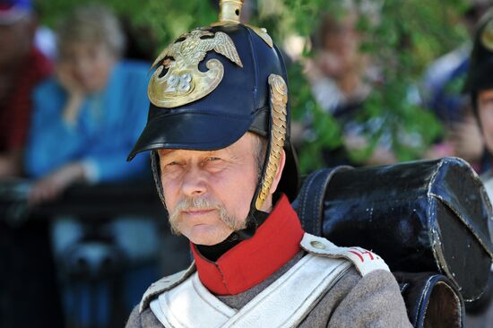 Military reenactment in Rostov Region