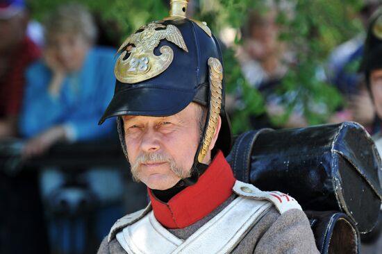 Military reenactment in Rostov Region