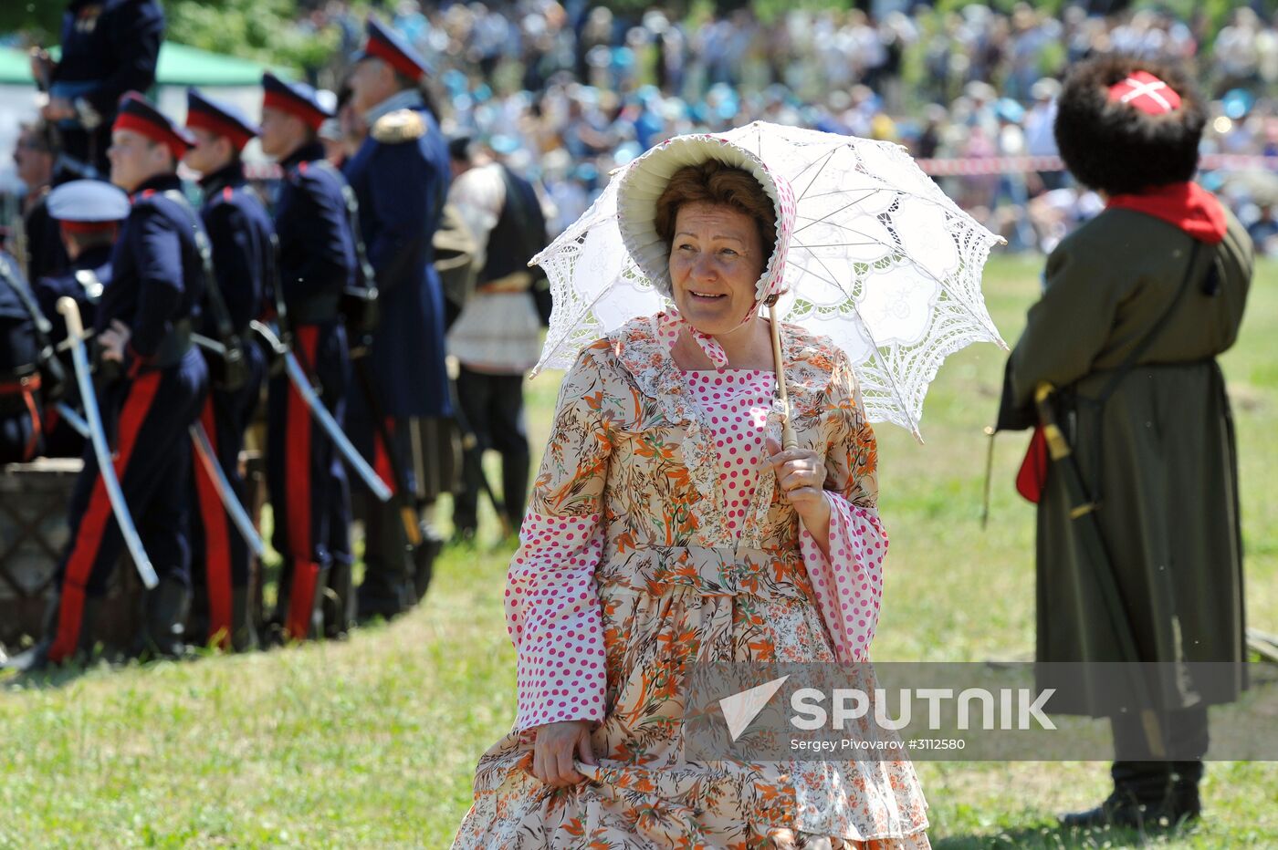 Military reenactment in Rostov Region