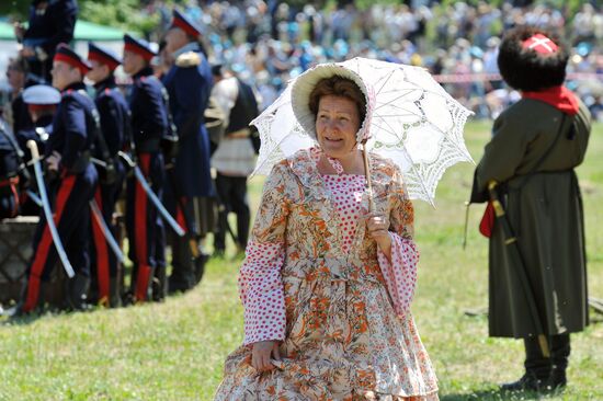 Military reenactment in Rostov Region